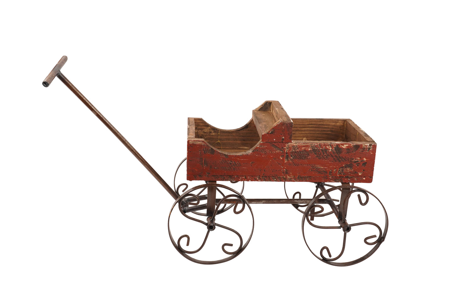 Rustic Wooden Wagon-Garden Planter-4 Colors-BIG Sale: Red