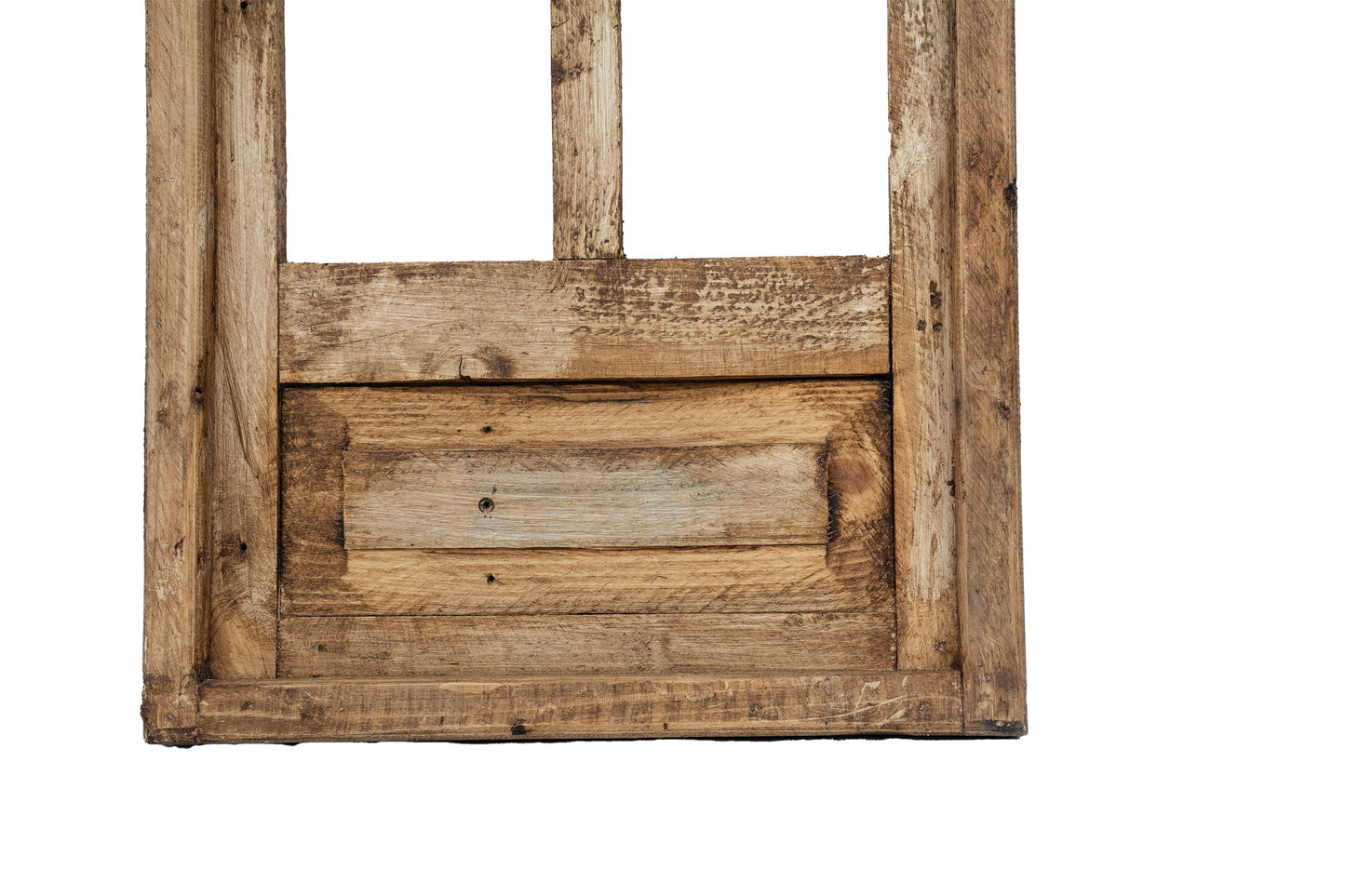 Holly Hills Architectural Windows-Set 3-Antiqued White-NEW