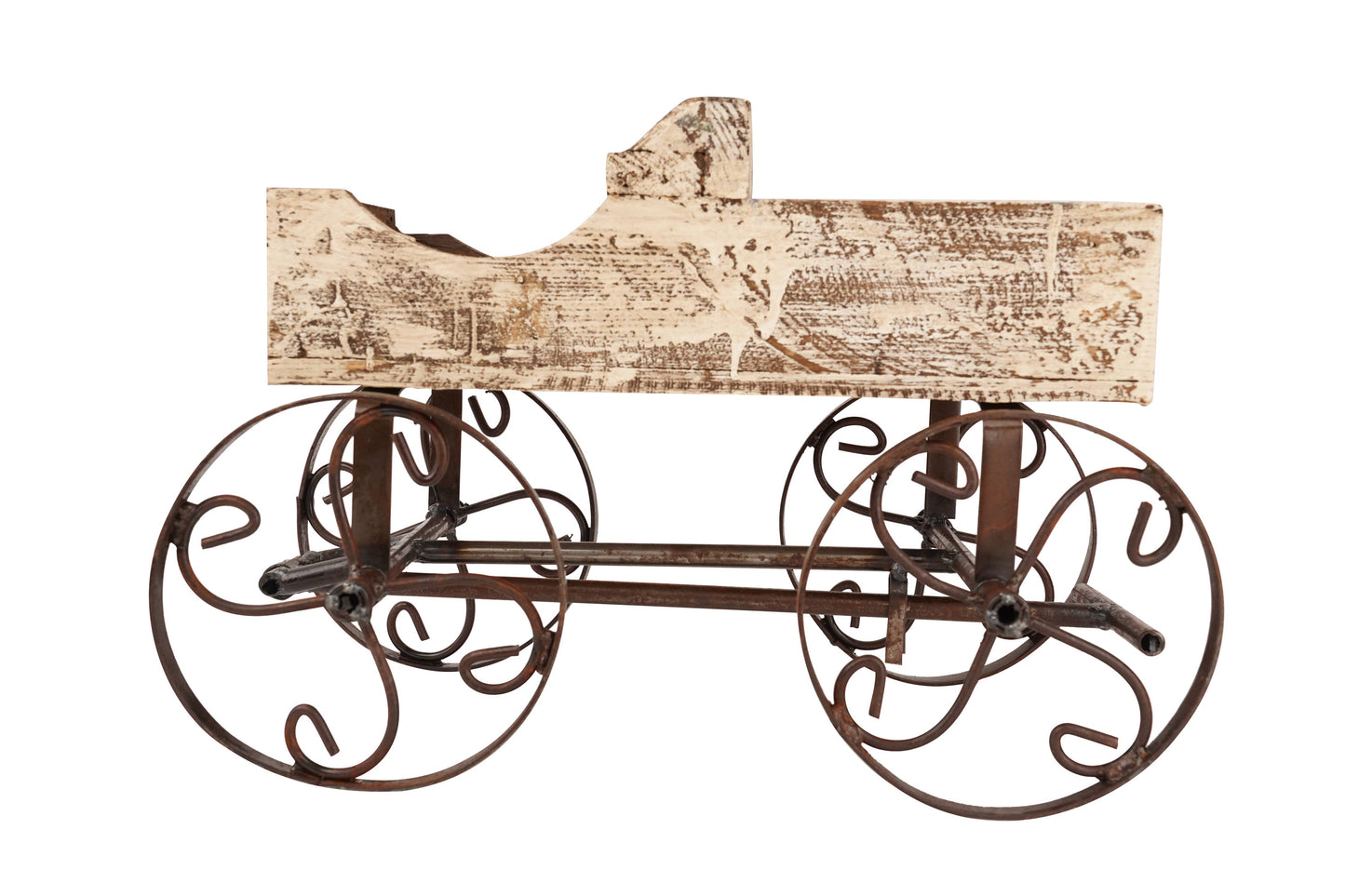 Rustic Wooden Wagon-Garden Planter-4 Colors-BIG Sale: White