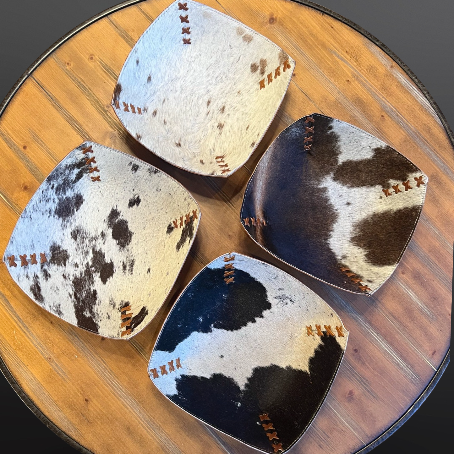 Cowhide Leather Bowl