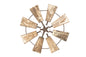 Rustic Decorative Windmill-Star-Home Wall Decor-19 inches: Antiqued White