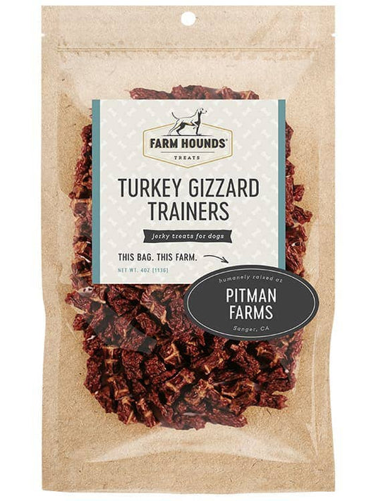 Turkey Gizzard Trainer Treats - All-Natural - 4oz
