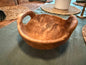 Rustic Teak Bowl with Handles - 8" Diameter