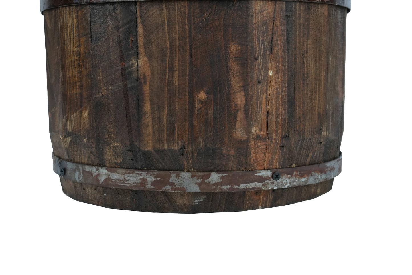 Rustic Trim Bucket-15W x 18H inches-Large-Farmhouse-Waxed