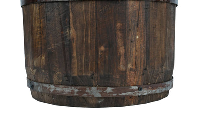 Rustic Trim Bucket-15W x 18H inches-Large-Farmhouse-Waxed