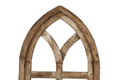 Holly Hills Architectural Windows-Set 3-Antiqued White-NEW