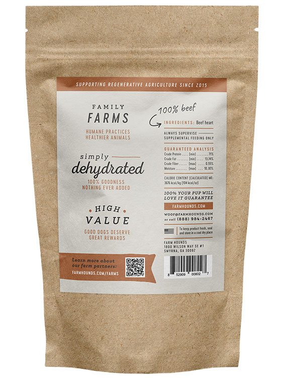 Beef Heart Treats - All-Natural - 4 oz: 4.0oz