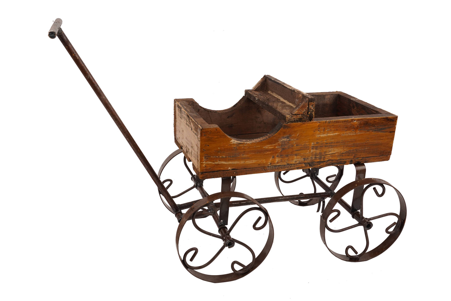 Rustic Wooden Wagon-Garden Planter-4 Colors-BIG Sale: White