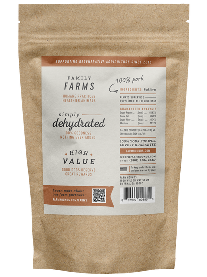 Pork Liver Treats - All-Natural - 4oz