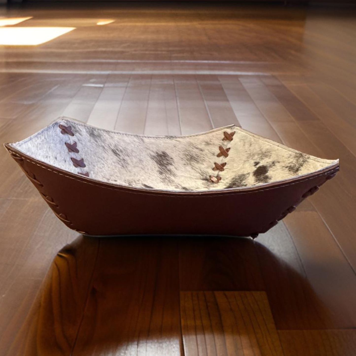 Cowhide Leather Bowl