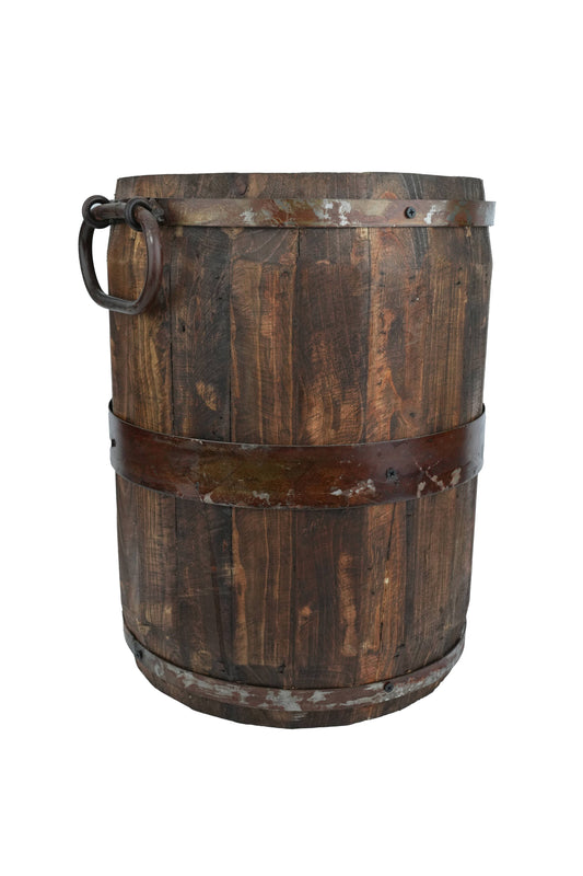 Rustic Trim Bucket-15W x 18H inches-Large-Farmhouse-Waxed