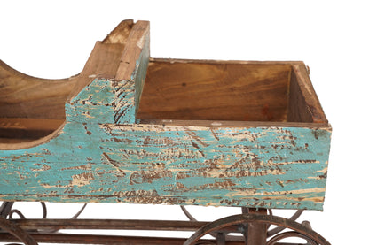 Rustic Wooden Wagon-Garden Planter-4 Colors-BIG Sale: White