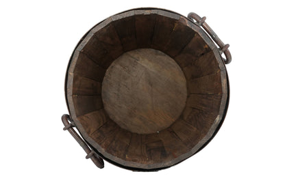 Rustic Trim Bucket-15W x 18H inches-Large-Farmhouse-Waxed