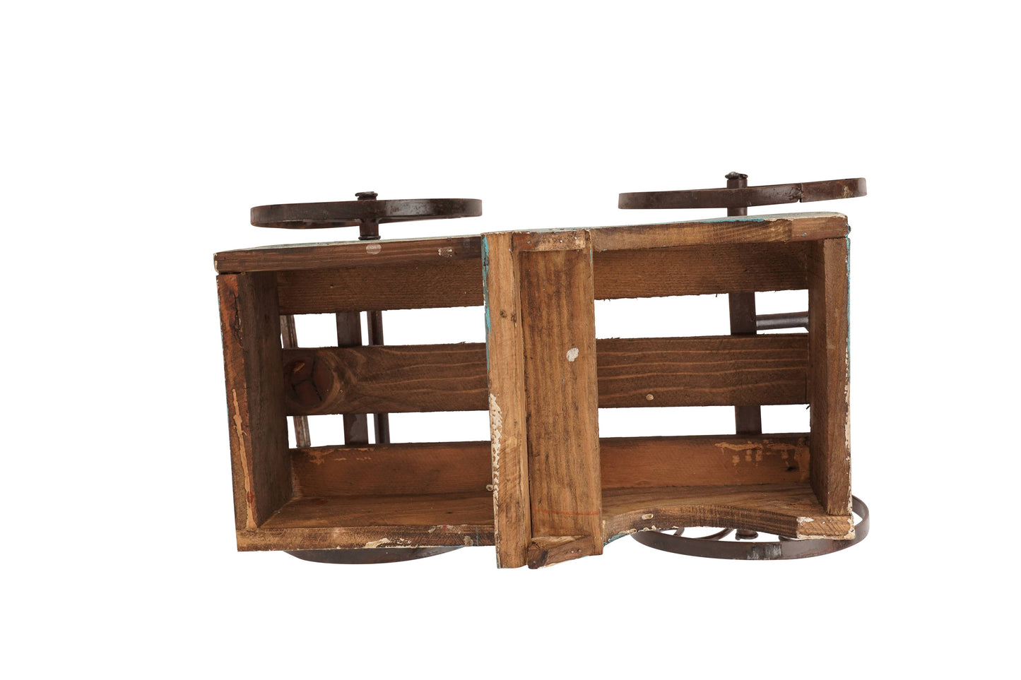 Rustic Wooden Wagon-Garden Planter-4 Colors-BIG Sale: White