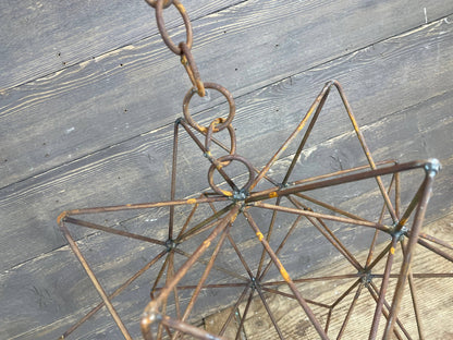Rusty Farmhouse Iron Hanging Star-Primitive-Three Sizes-NEW: Medium-14 inch