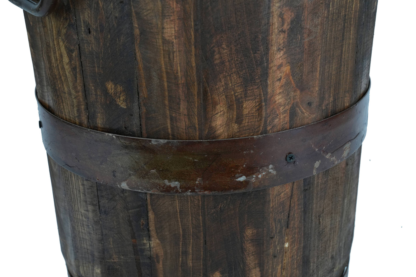 Rustic Trim Bucket-15W x 18H inches-Large-Farmhouse-Waxed