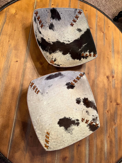 Cowhide Leather Bowl