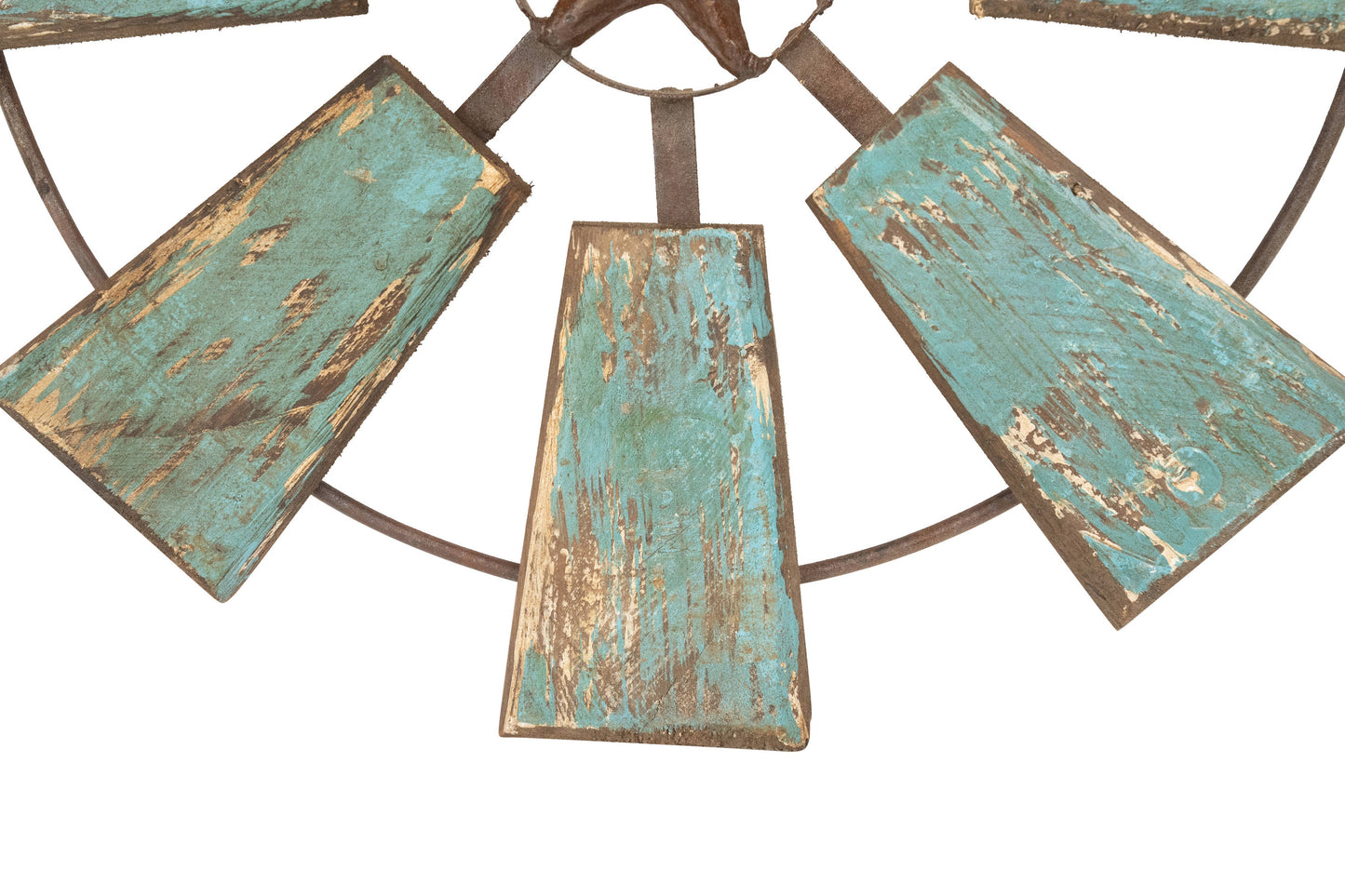 Rustic Decorative Windmill-Star-Home Wall Decor-19 inches: Antiqued White