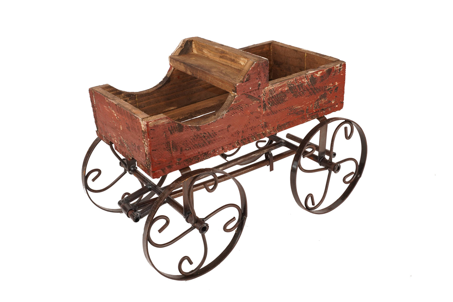 Rustic Wooden Wagon-Garden Planter-4 Colors-BIG Sale: White