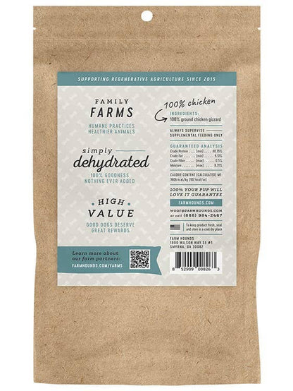 Chicken Gizzard Trainer Treats - All-Natural - 4oz
