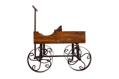 Rustic Wooden Wagon-Garden Planter-4 Colors-BIG Sale: White