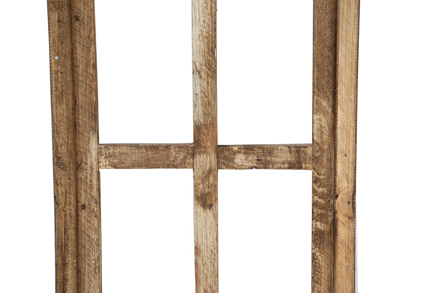 Holly Hills Architectural Windows-Set 3-Antiqued White-NEW