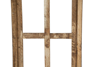 Holly Hills Architectural Windows-Set 3-Antiqued White-NEW