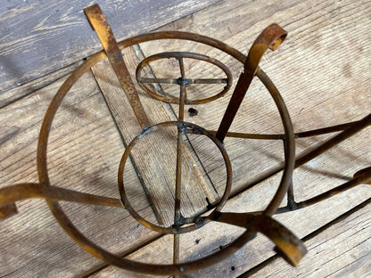 Bicycle Garden Iron Basket Planter-15x9x10-Rusty Chic